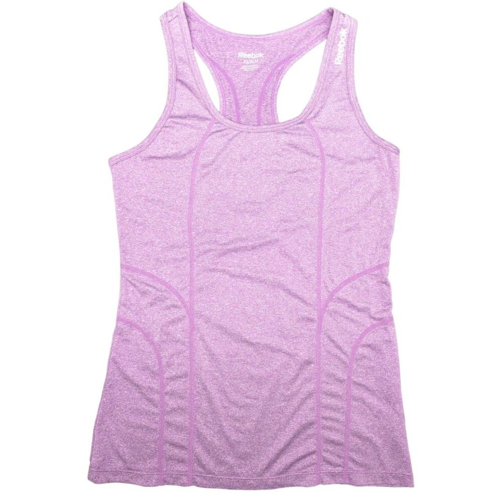 Reebok Running Bra Tank Top Shirt Speedwick Slim XS Women's Purple READ GUC